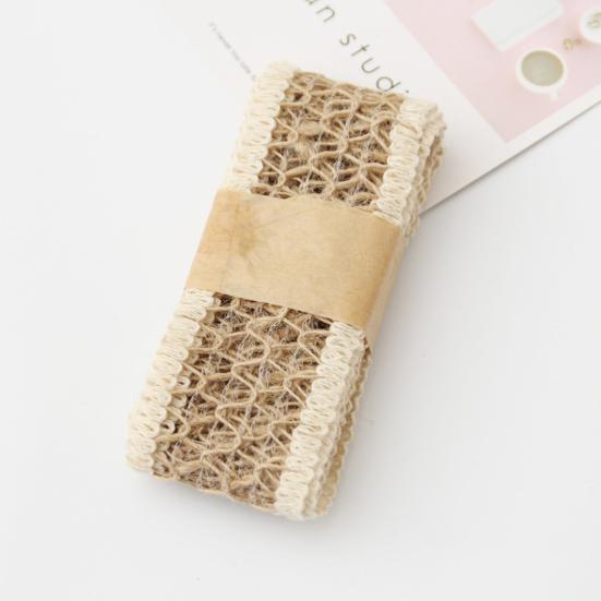 1 Rolle 2M Juteband Rustikales Hohldesign Langes Juteseil Spitze Juteband Hochzeitsdeko