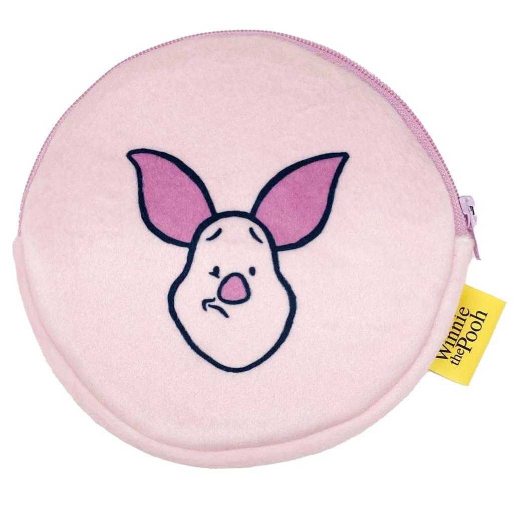 MORIPiLO Piglet Tissue Case, Disney Plush Toy Pouch, Small, Cute, 13x13cm (Funny Face Pink), Disney Character, Morishita Pillow