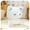 Cute Sleepy Emo Black Cat 16Cm Plush Toy Soft Fluffy Cartoon Sitting Stuffed Animal High Appearance Kitten Doll Gift For Kids