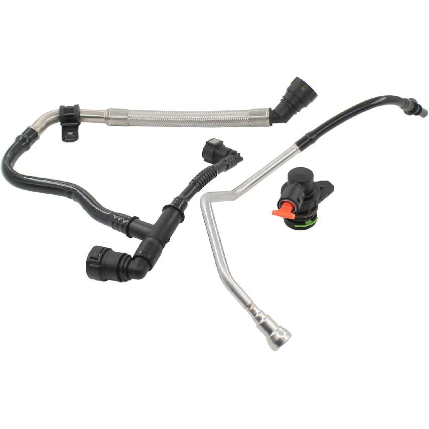 Crankcase Ventilation Vent PCV Tube Hose and Valve for Cadillac 2.0 ATS 2013-16, CTS 2014-16, CT6 Chevrolet 2.0 Camaro 2016, Malibu 2013-15, Buick