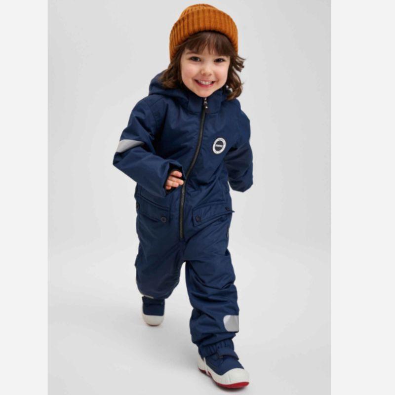 Exported Nordic-Style Padded Windproof and Snowproof Children's One-Piece Ski Suit for Winter, Warm and Thin Cotton for Temperatures Below -10 Degrees