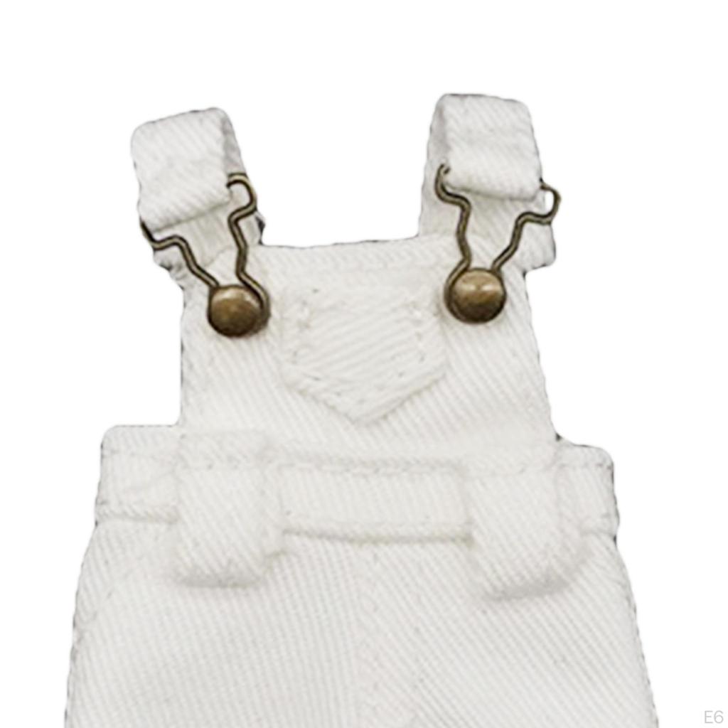 1/12 BJD Doll Overalls Ob11 Clothes Jean Dress up Costume for DIY Dolls