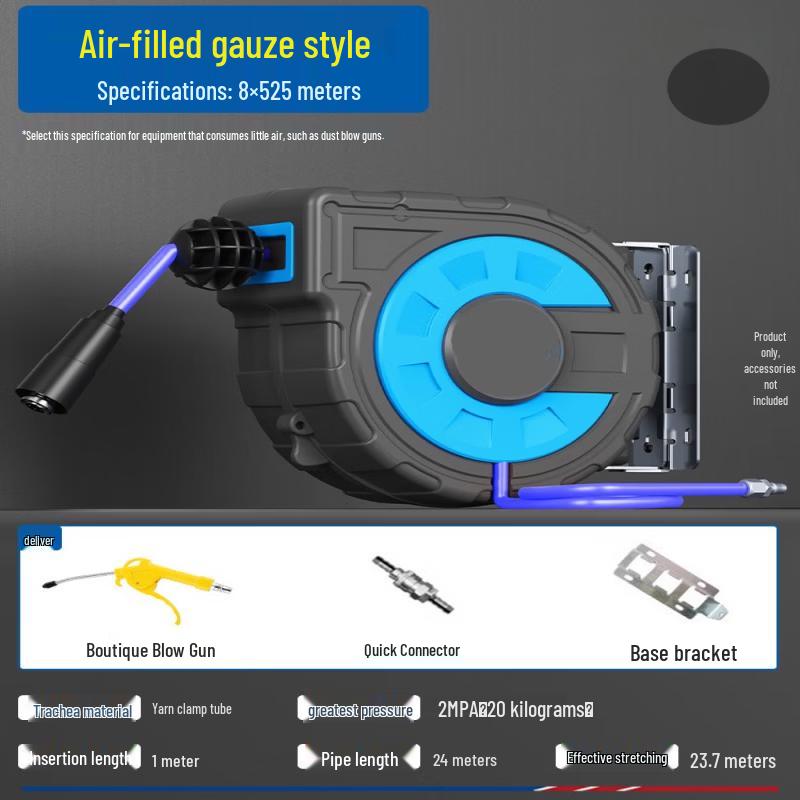 

Aokewen Retractable Air Hose Reel with 25m Braided Hose
