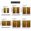 2pcs, 2D flat Party Window Curtains Ancient Egyptian Versatile Polyester,Without Electricity Birthday Party Applies to Bedroom