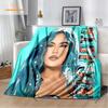 Karol G Bichota Blanket Personalized Warm Plush Cozy Home Girl Throw Blanket for Beding Comfortable Couch Lightweight Blanket