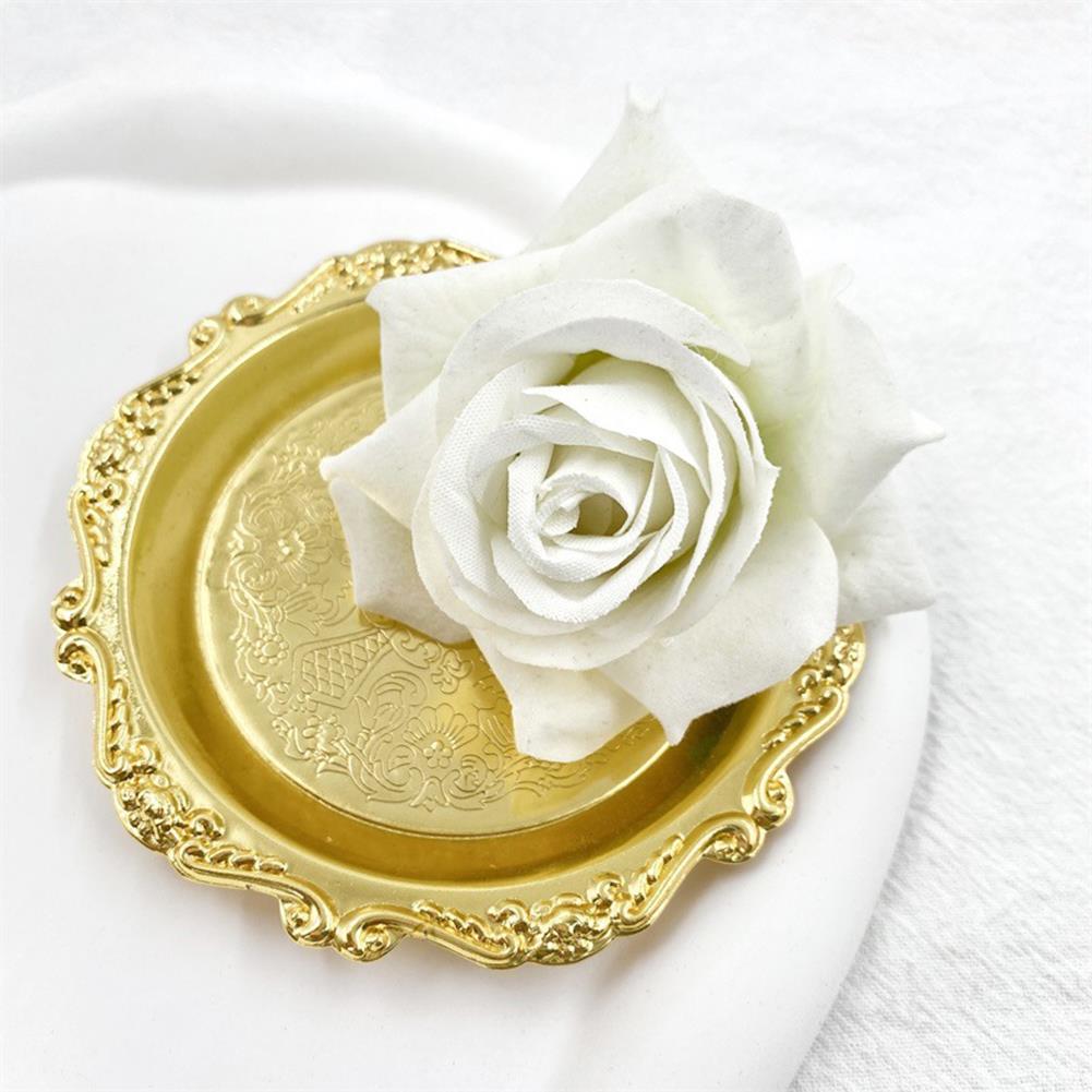 Red White Fabric Rose Duckbill Clip For Women Hair Clips French Romantic Side Clip Holiday Headwear Hairpin Hair Accessories