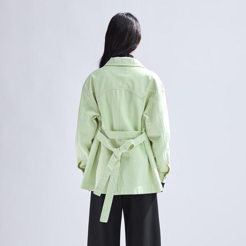 Women's Striped Corduroy Short Jacket