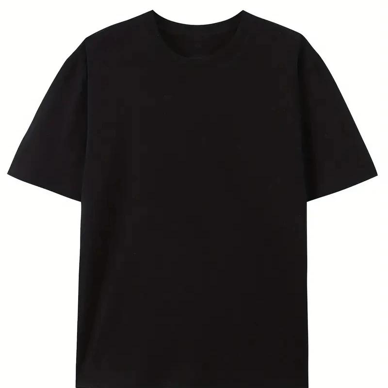 Men's Casual Sports Loose California West Coast Trend Printed Cotton Plus Size Round Neck Short Sleeve T-Shirt Top