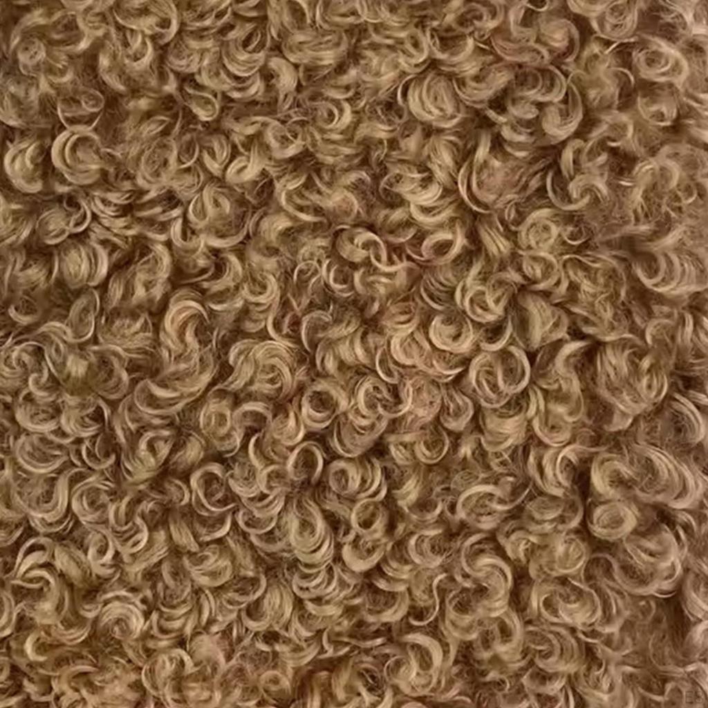 Curly Artificial Faux Cloth Fleece for Coat Upholstery Blanket Home Decor Doll Puppet Hair