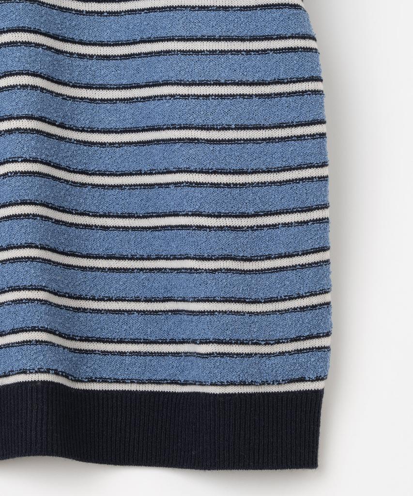 MILLO ARCHIVE Farnen Half Collar Knit [Mid Blue]