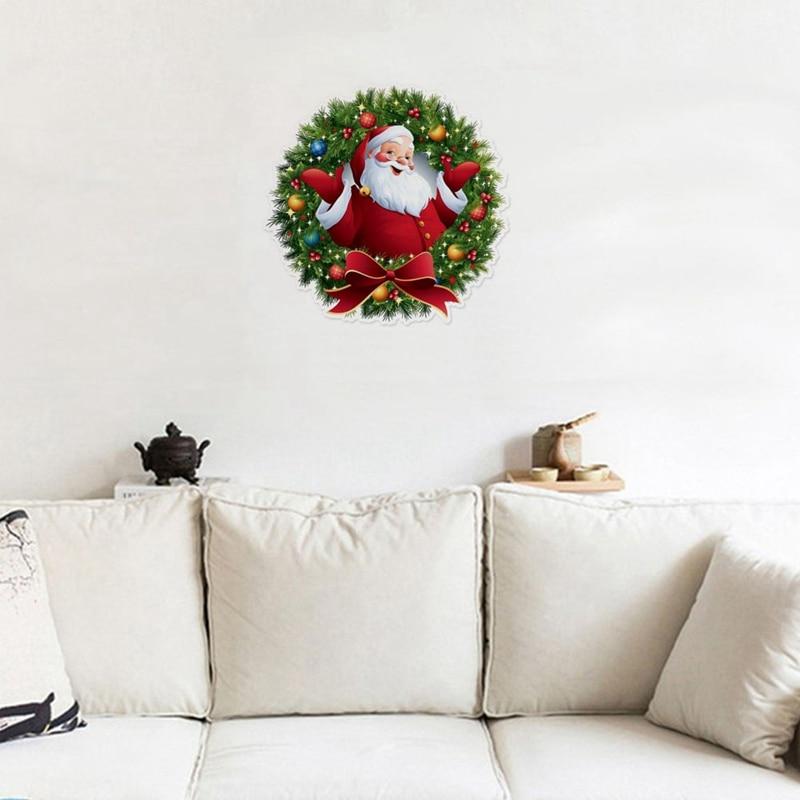 Weihnachtsmann Frohe Weihnachten Wandaufkleber Festival Dekoration Wohnzimmer Home Fenster Glastür Neujahr Aufkleber