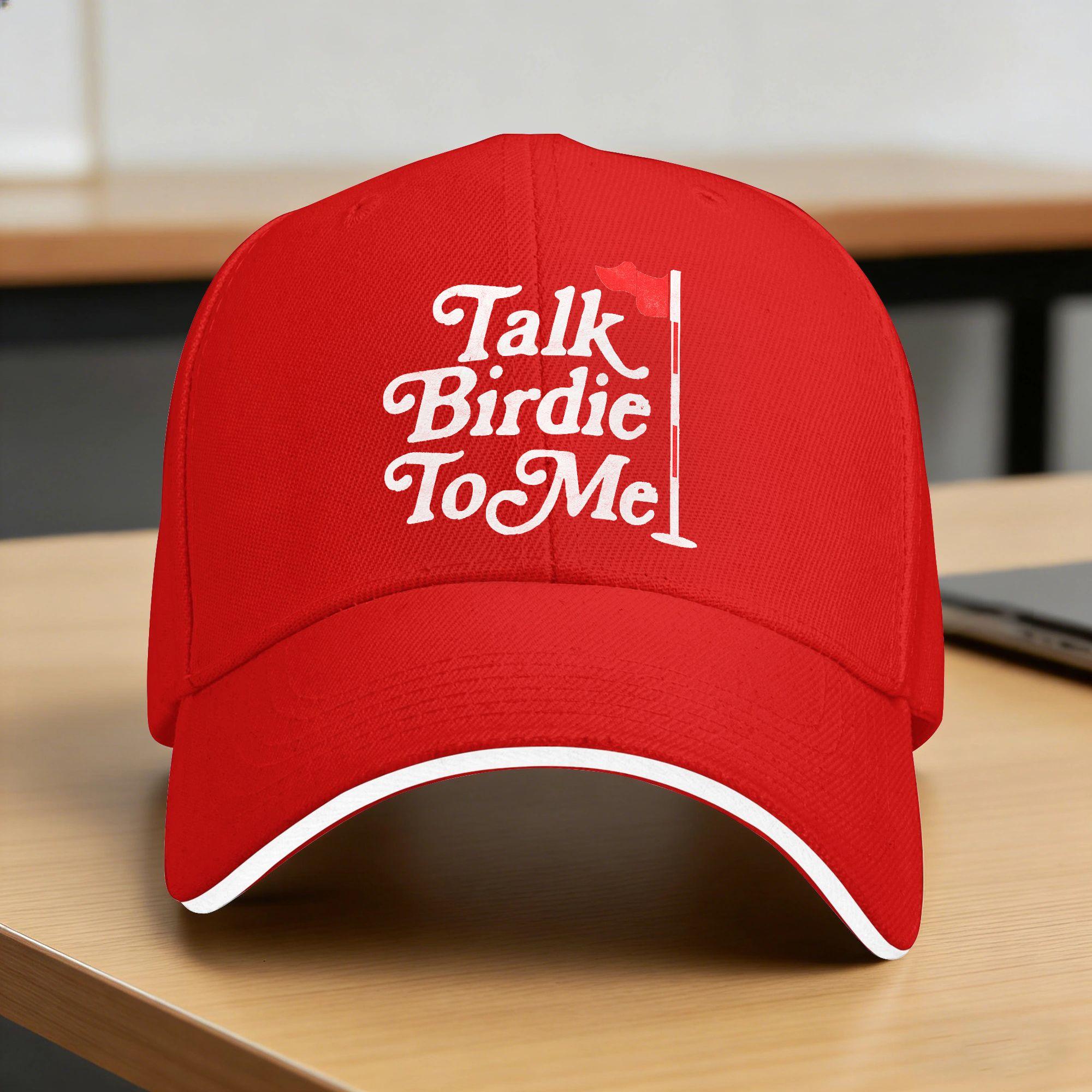 Talk Birdie to Me Sun Baseball Cap Summer Unisex Adult Design Hip Hop Hats High Quality Streetwear Running Hippie Baseball Caps One Size