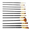 12Pcs/Set Acrylic Materials Painting Brush Set Multi-functional Drawing Supplies