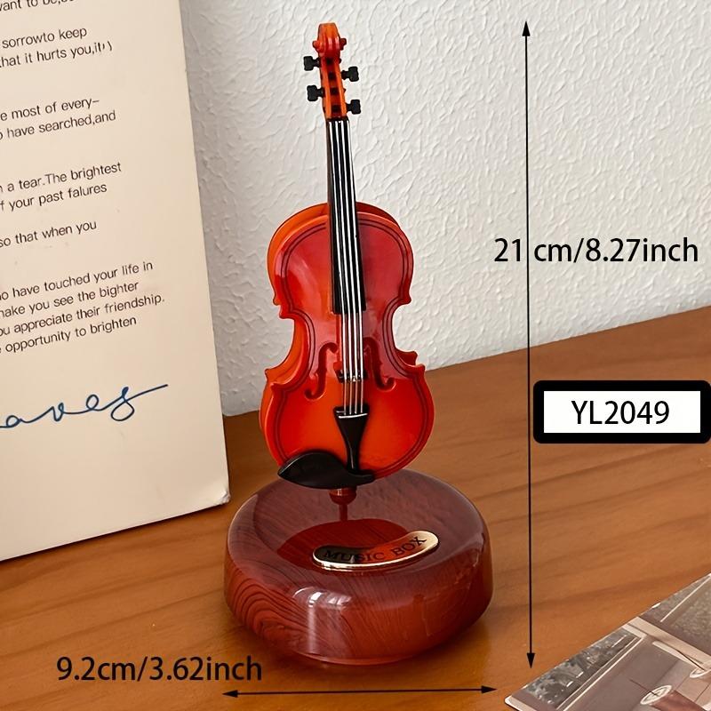 Vintage Decorative Music Box Featuring a Violin Guitar And Pipa Perfect As a Birthday Gift Or Classic Ornament