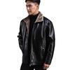 Dad's Leather Jacket Plus Velvet and Thickened Men's Winter Jacket Winter Middle-aged Men's Casual Leather Jacket for Middle-aged and Elderly People