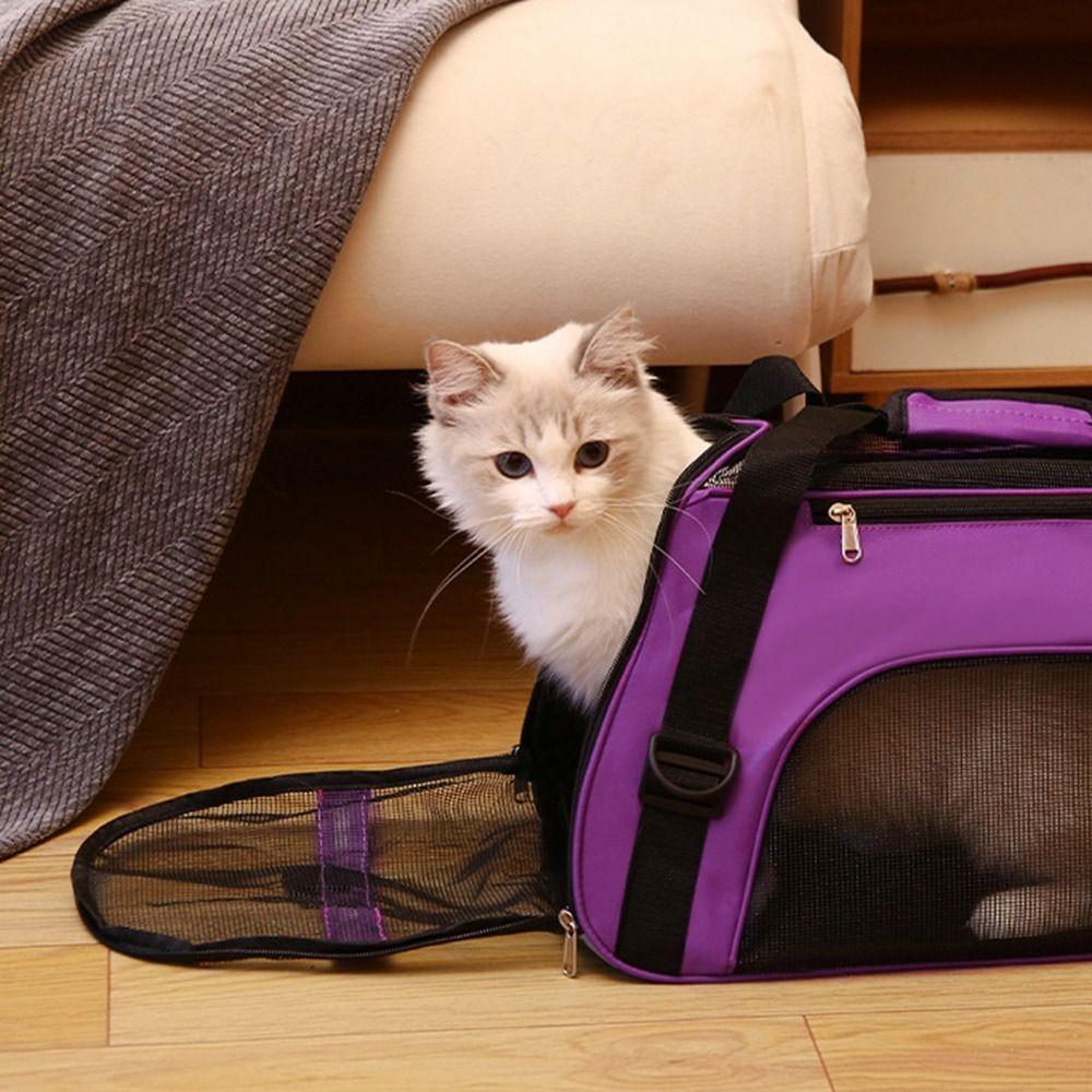 Faltbare Hunde Katzen Transporttasche Netz Kleine Hunde Katzen Hunde Zelt Transportbox Tragbare Transporttasche Outdoor