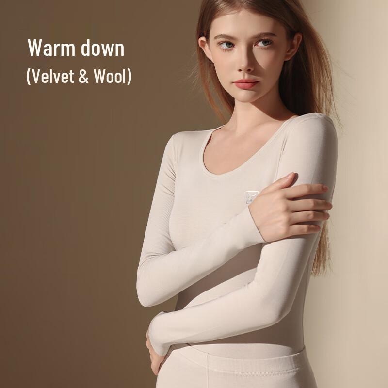Miiow Women's Wool Blend Thermal Underwear Set