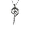 Stainless Steel Necklace Vintage Snake Scepter Pendant Men'S Titanium Steel Necklace Personality Totem Sweater