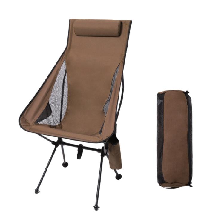 Foldable Camping Chair Ergonomic Designs Reinforced Aluminum Frame Portable Small Seat for Outdoor Fishing Hiking Use