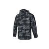 Adidas Camouflage Sports Hooded Casual Running Jacket Men Outerwear Black H40232