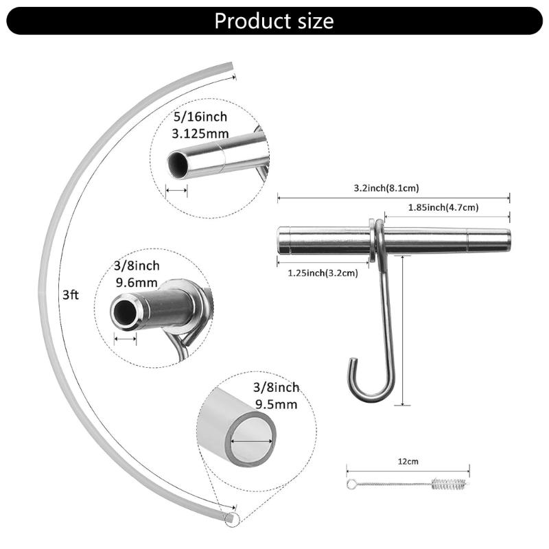 Multipurpose Maple Syrup Tapping Set With Stainless Steel Component Brushes And Food Grade Tubing For Easy Use
