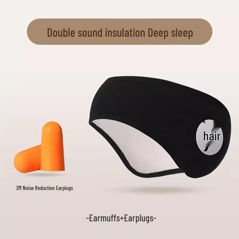 

Four Seasons Unisex Soundproof Windproof Earmuffs: Warm Ear & Forehead Protection Sports Headband One Size