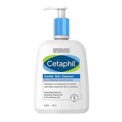 Jemný čistiaci prostriedok pre suchú, normálnu a citlivú pleť (500 ml), Jemný čistič pleti pre suchú až normálnu, citlivú pleť,