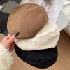 New niche American retro forward hat reverse beret women's spring and autumn fashion short brim cap newsboy hat men