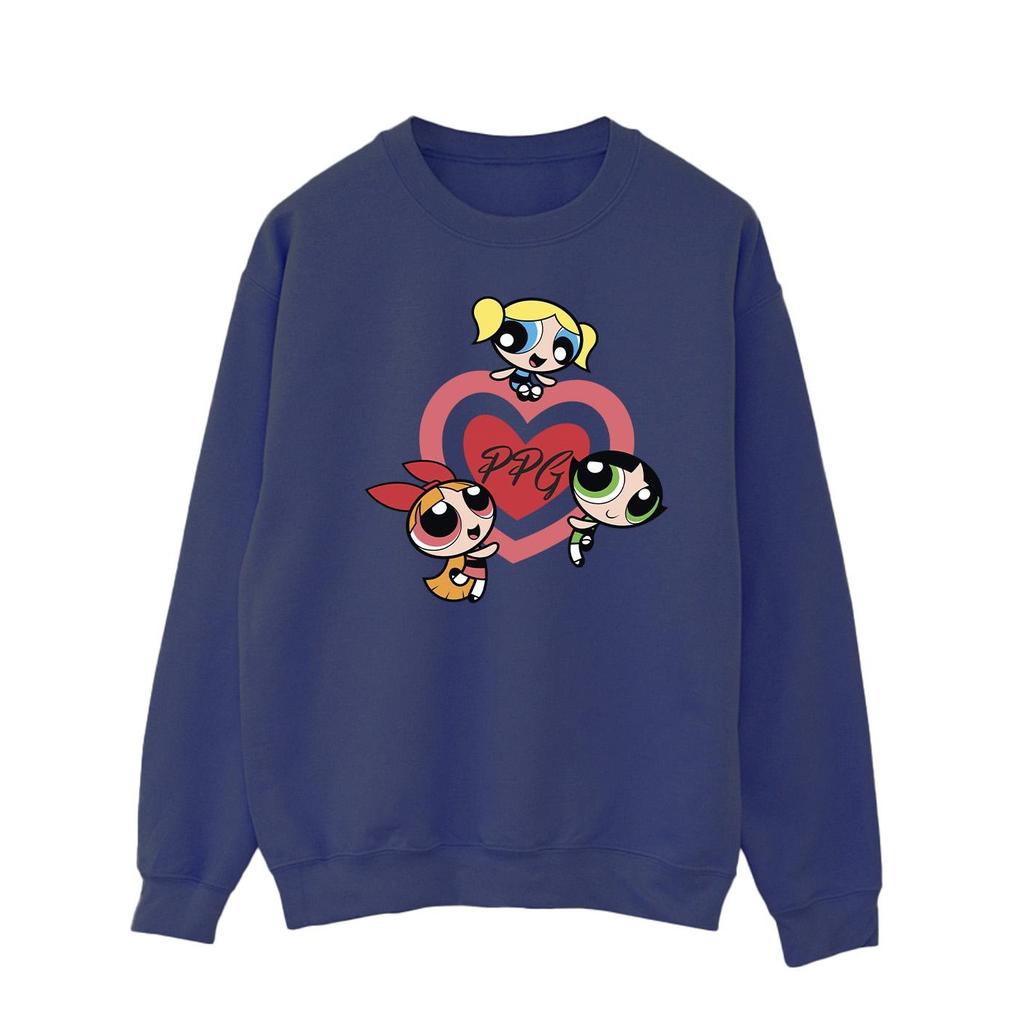 The Powerpuff Girls Mens Double Heart Sweatshirt