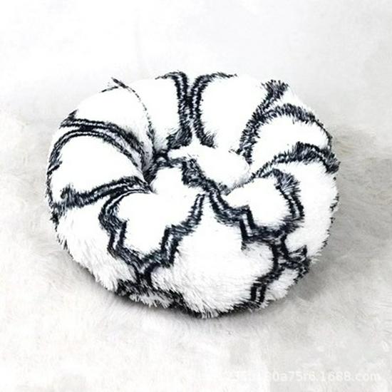 Round Plush Pet Bed: Cozy Dog & Cat Nest for Autumn/Winter