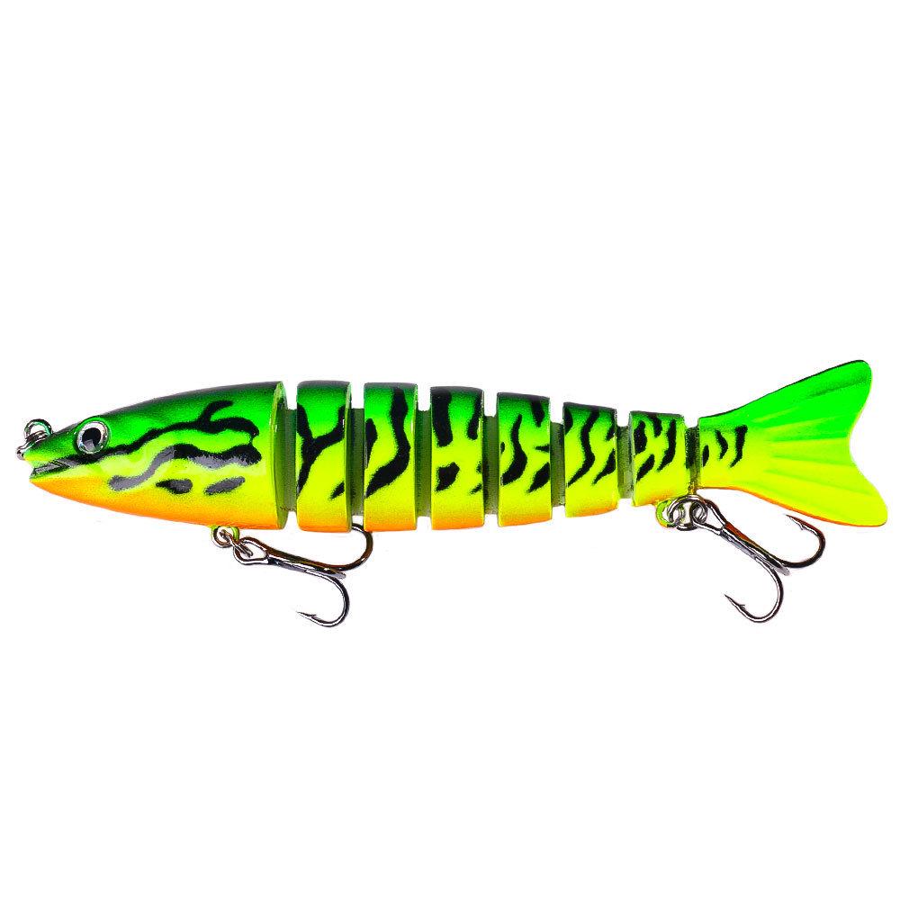 12.8cm-18g Multi-Jointed Bionic Minnow Sinking Lure for Sea Fishing Tackle.