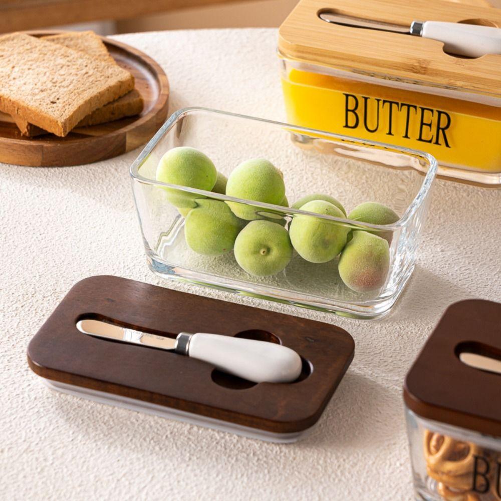 Rectangular Sealed Butter Container Keep Fresh Butter Dish with Lid Butter Holder Fresh Cheese
