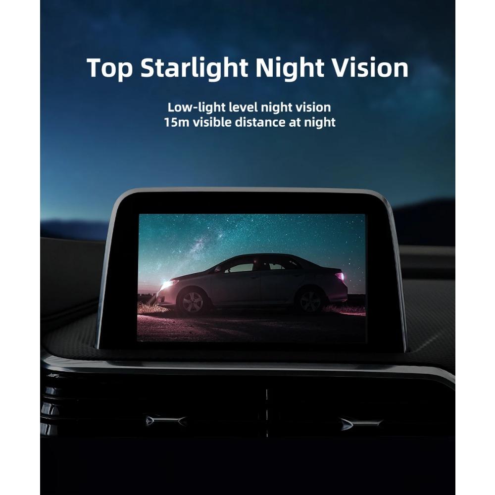 Car Rear View Camera 8 LED Night Vision Reversing Auto Parking Monitor CCD Waterproof HD Video