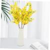 10pcs Artificial Flowers, Long Stem Yellow Winter Jasmine, Flowers Picks for Home Wedding Valentine's Day, Birthday, Mother's Day Decor