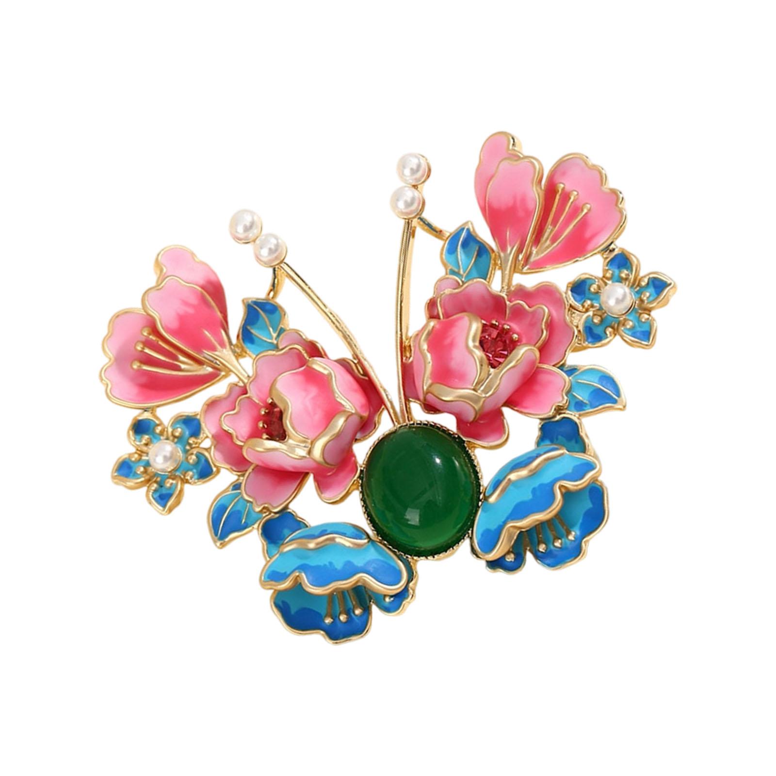 

Delicate Butterfly and Floral Brooch Alloy Designs Versatile Wear for Outfits Symbol of Beauty