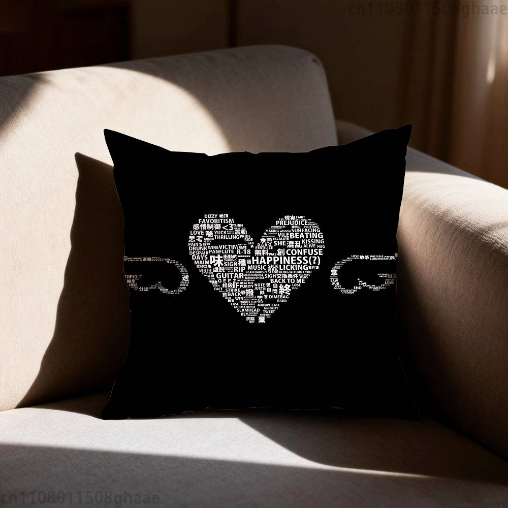 I Love Maretu Heart Pillow Case Pillow Case Living Room Sofa Cushion Cover Suitable For Home Bedroom Room Decoration