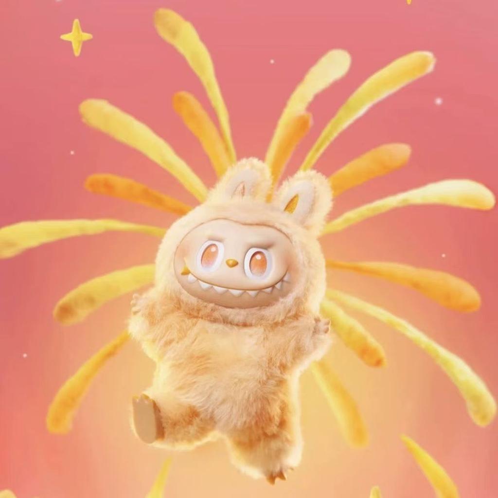 Drei Generationen Labubu Macaron Plüschpuppe Tide Play Herzanhänger Serie Plüschtiere