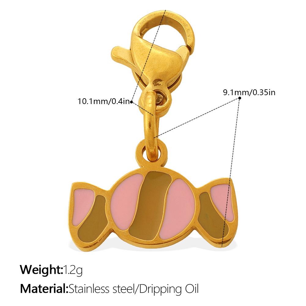 Cute Sweet Wind Pizza Candy Food Series Lobster Buckle Pendant Diy Bracelet Necklace Exquisite Accessories