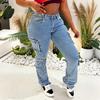 Women's Color Casual Fashion Pants, Color Versatile Slim Fit Jeans