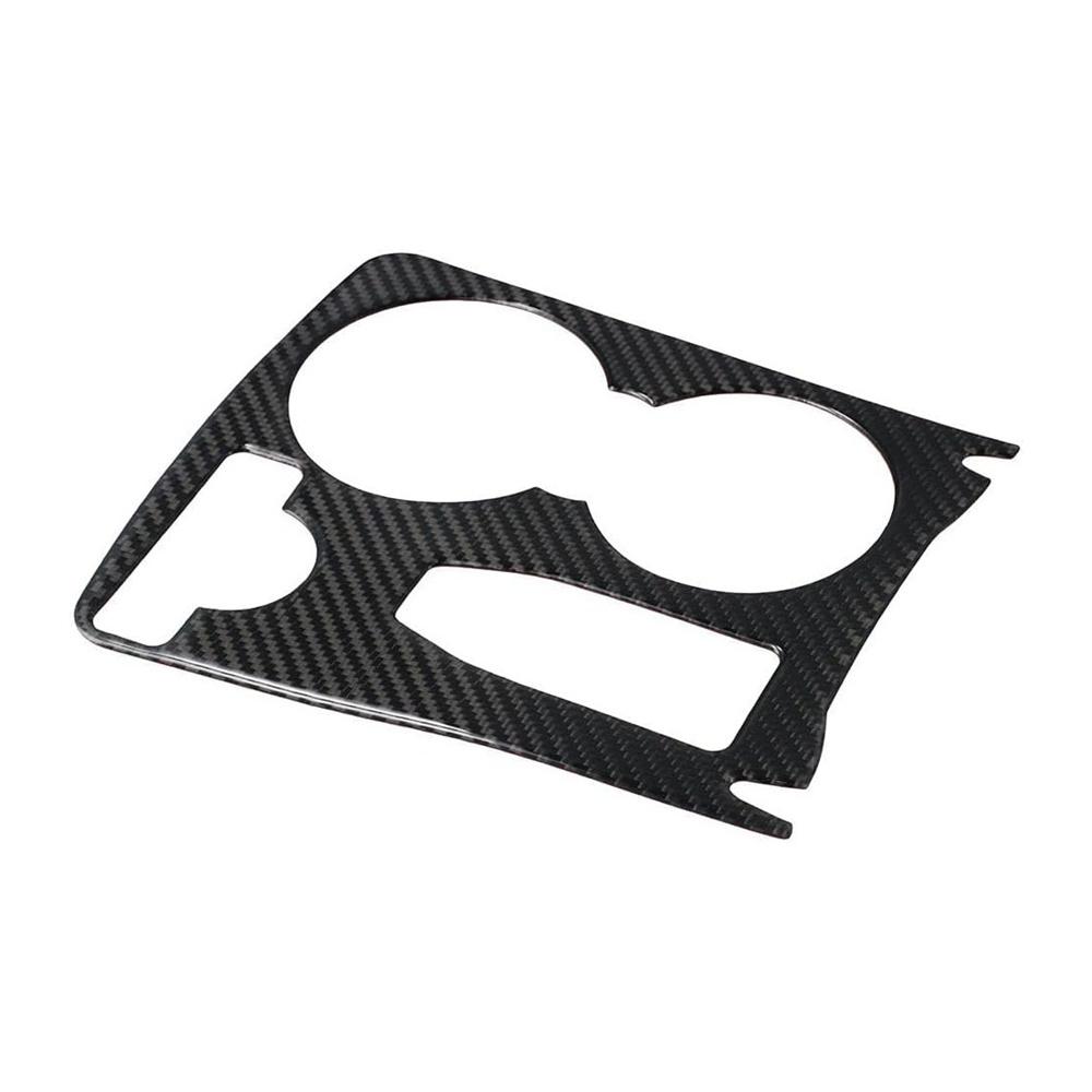 Carbon Fiber Gear Shift Panel Cup Holder Cover Trim For Benz C Class W204 07-14