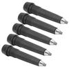 5pcs Alpenstocks Accessory Tungsten Manganese Steel Rod Tip Spare Foot Cover Black