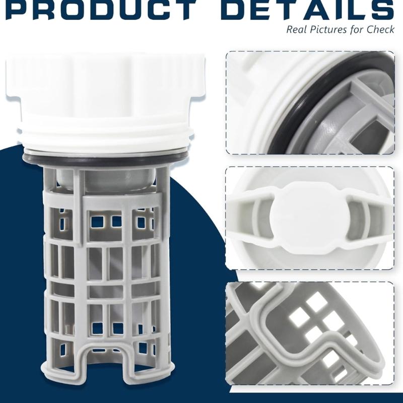 Universal Washing Machine Drainage Filter Coin Catcher ABS Texture Suitable for Various Models Prevents Blockage