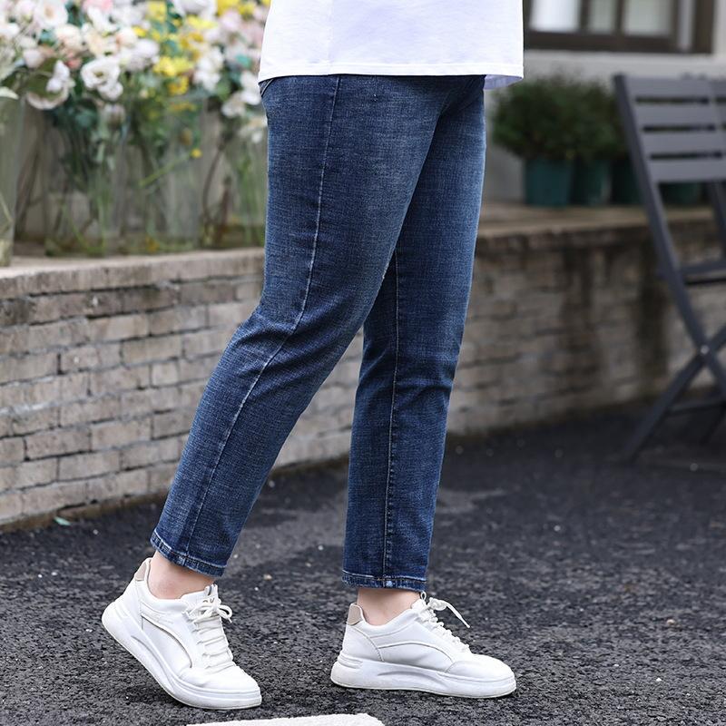 Pantaloni Harem da Donna Taglie Forti Elasticizzati Larghi Snellenti Vita Alta Caviglia Stretta Jeans