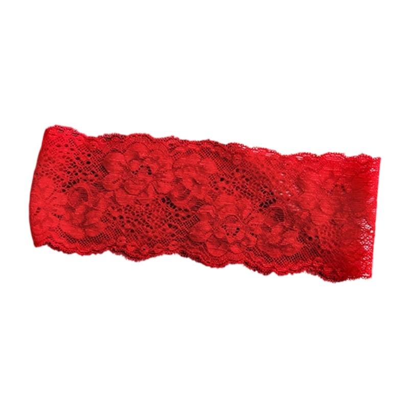 Lace Hair Band for Women, Wide Flower Headband, Elastic Hairwrap for Daily Grooming, Makeup Prep, Casual Wear, and Daily Styling