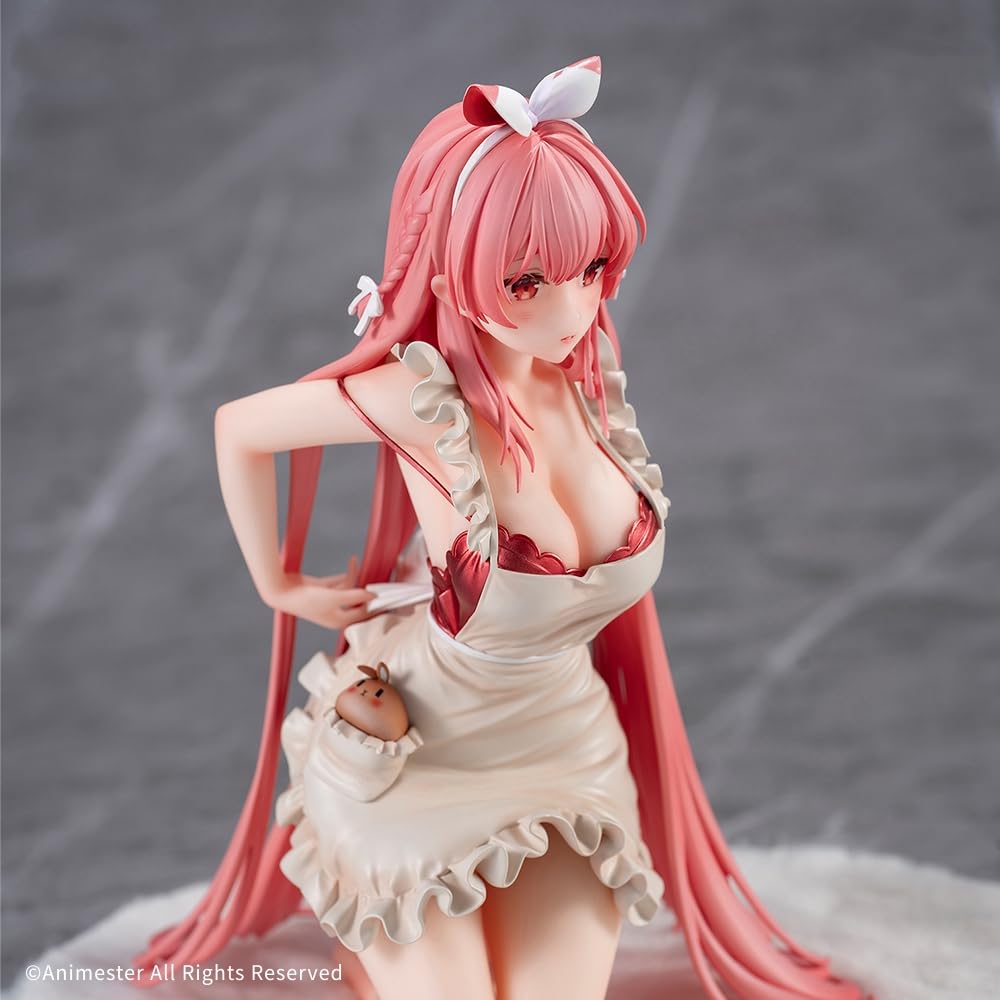 QINGCANG Rosuuri Illustration White Rabbit Rosu Apron Ver 1/7 Scale PVC ABS Painted Complete Figure
