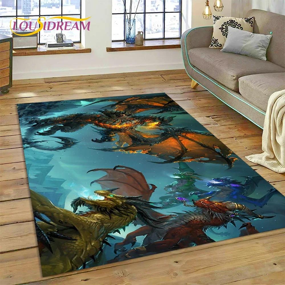 WOW, World of Warcraft Demon Hunter, Lich King Game Carpet Rug for Bedroom Living Room Home Sofa Decoration,Kid Decor Floor Mat