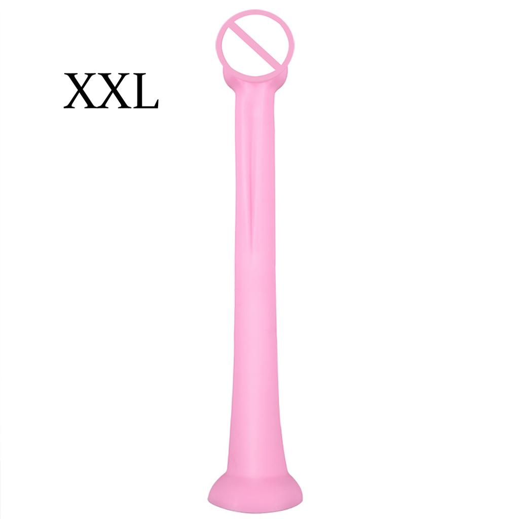 Liquid Silicone Anal Plug Long Butt Plug Big Dildos Stimulate Anus and Vagina Soft Anal Dilator Penis Sex Toys Dick Sex Products