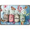 Metal Poster Wall Art Vintage Garden Sign Today I Choose Joy Home Decor for Bar Cafe