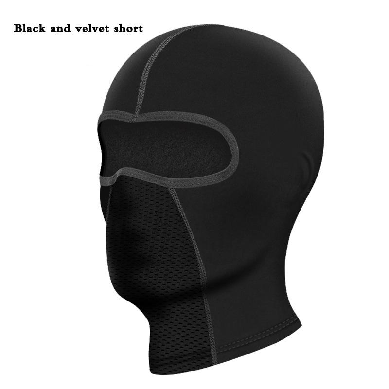 Outdoor Winter Running Cycling Warm Helmet Liner Cap Ski Pullover Cap Balaclava Velvet Bike Full Face Cover Headwear Climbing