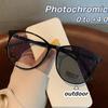 Intelligent Photochromic Reading Glasses Large Anti Blue Light Far Sight Eyeglasses Women Men Outdoor Presbyopia Glasses